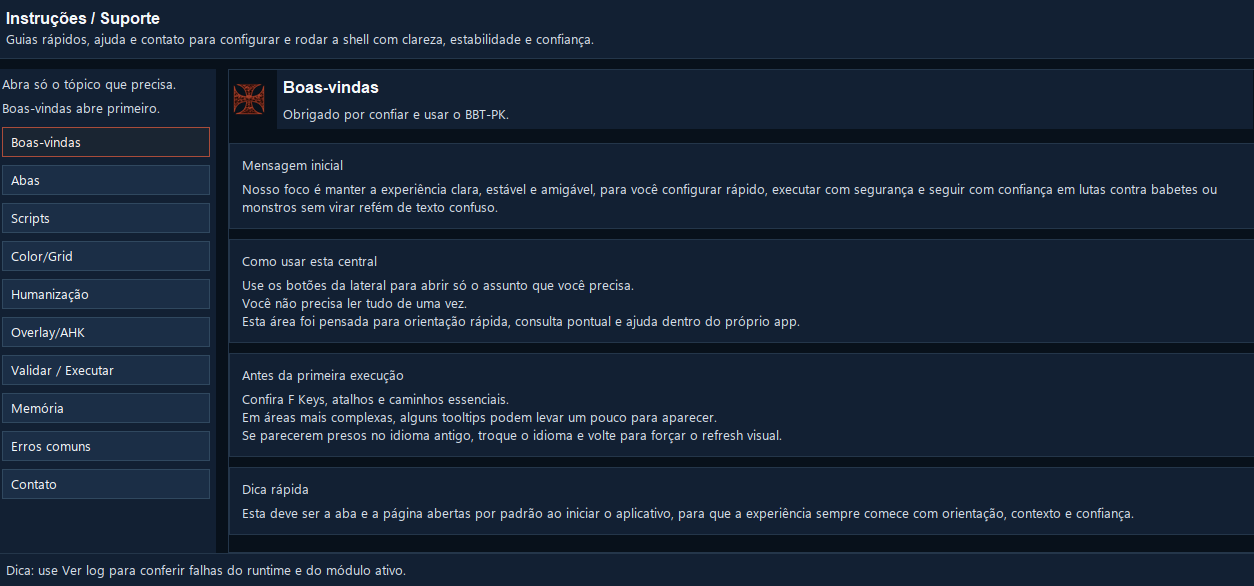 Interfaz BBT-PK AHK con scripts de PK, hotkeys, detección de color OSRS y Gear Switch by Color